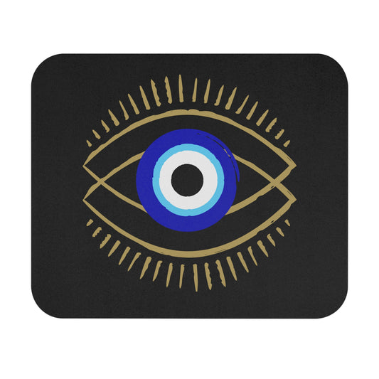Mouse Pad (Rectangle) - Double Evil Eye - Ancient Symbol of Protection