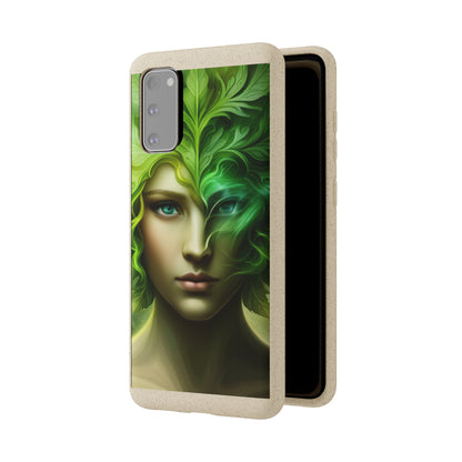 Biodegradable Phone Cases - Green Woman - Spring - Rebirth