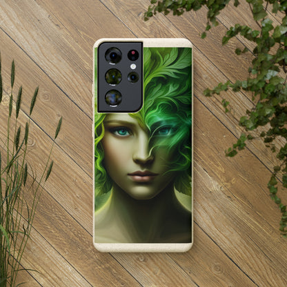 Biodegradable Phone Cases - Green Woman - Spring - Rebirth