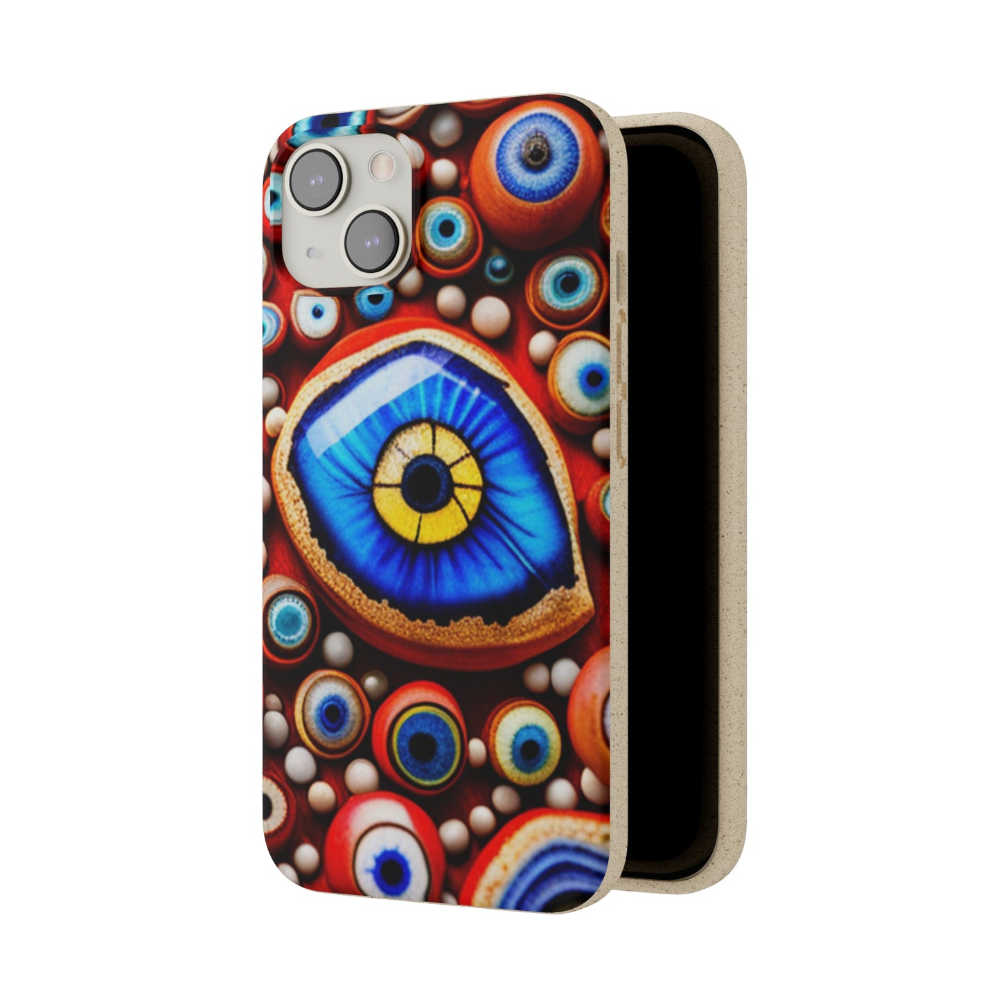 Biodegradable Phone Cases - Eye beads