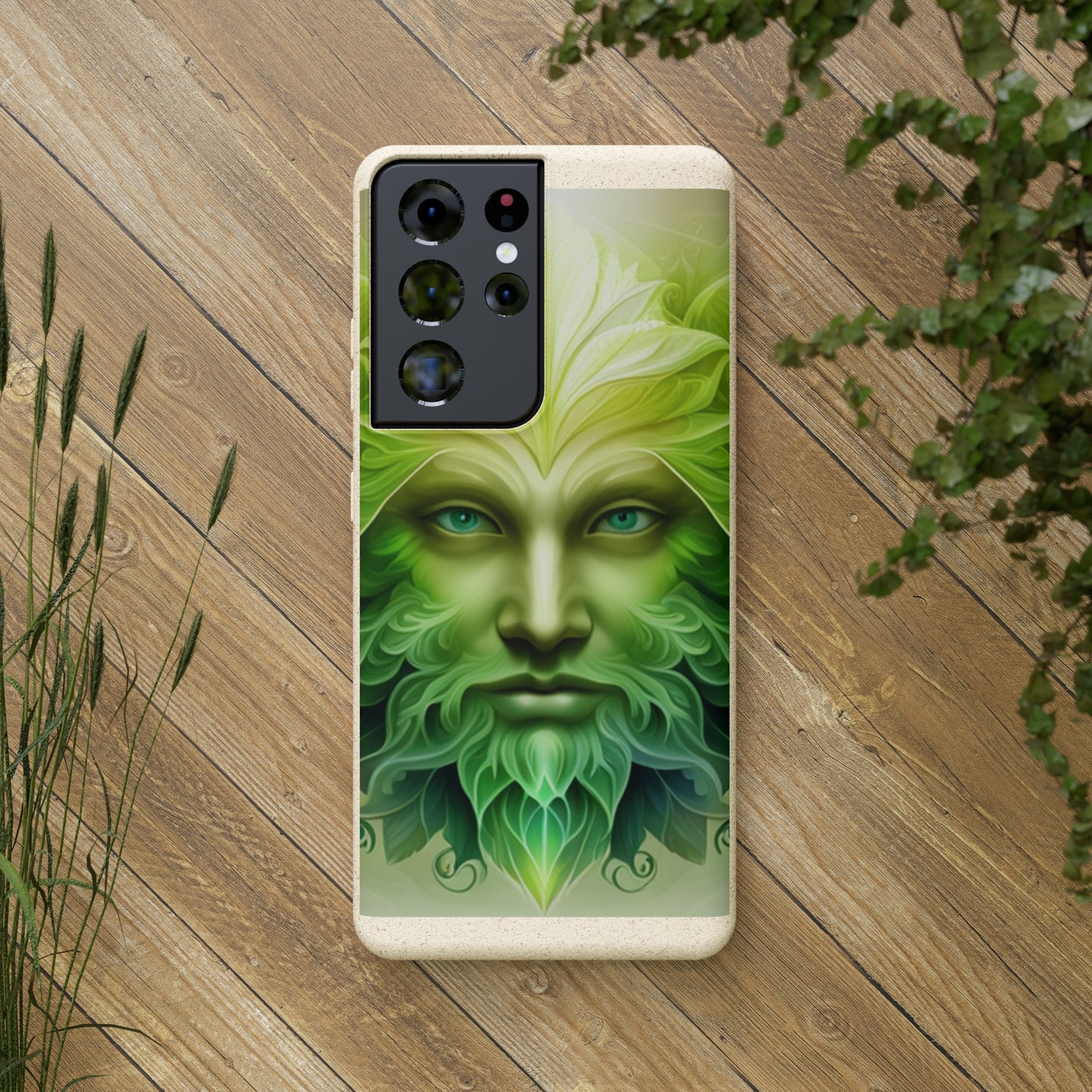 Biodegradable Phone Cases - Green Man - Spring - Rebirth