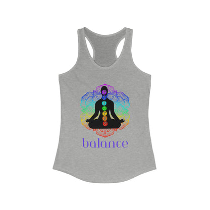 Women's Ideal Racerback Tank - Chakra - balance