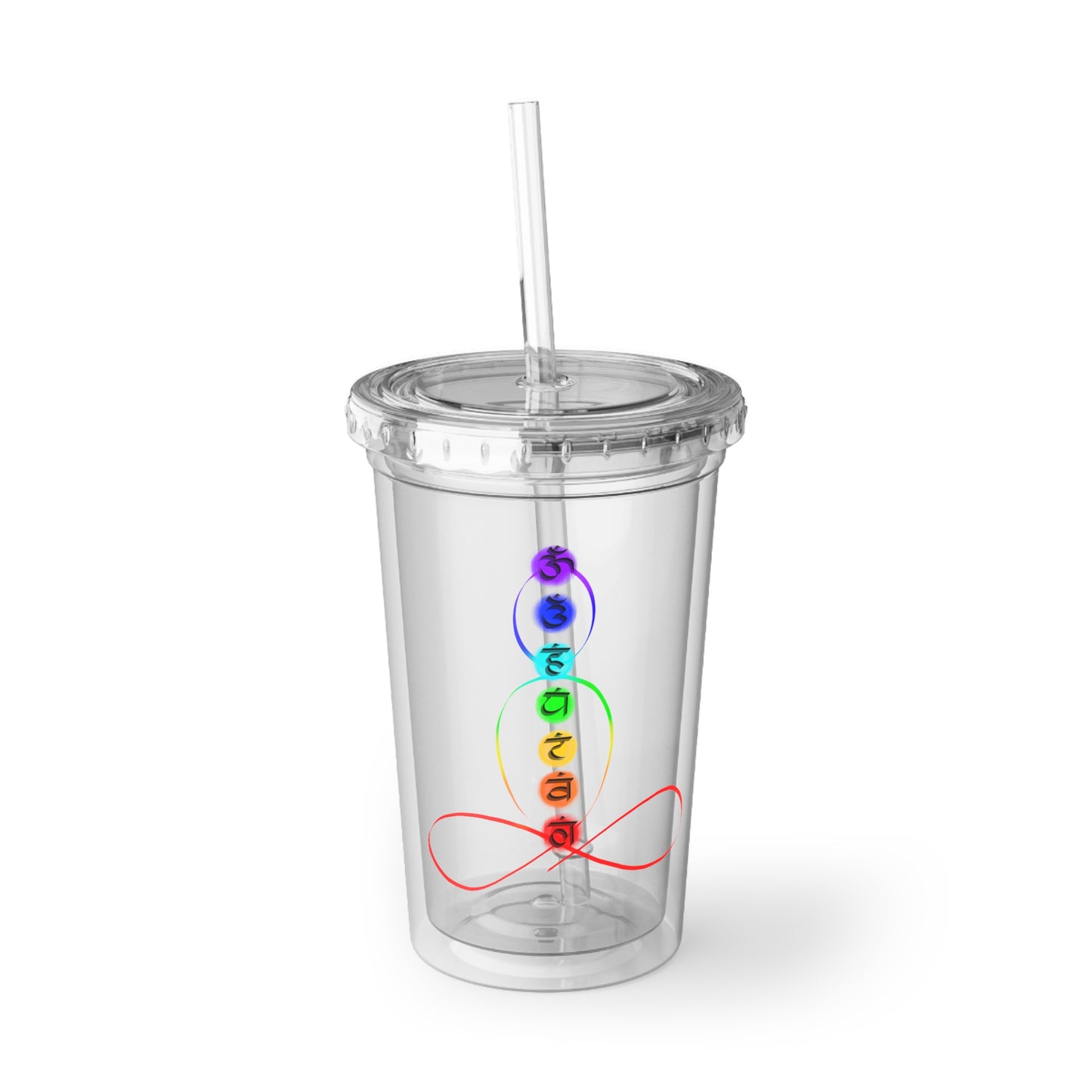 Acrylic Cup - Chakra over outlined body