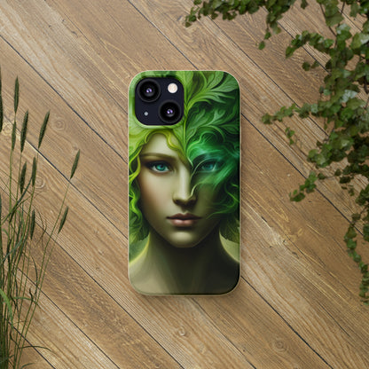 Biodegradable Phone Cases - Green Woman - Spring - Rebirth