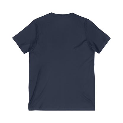 Hamsa Ancient Symbol of Healing and Protection Unisex Jersey Short Sleeve V-Neck Tee