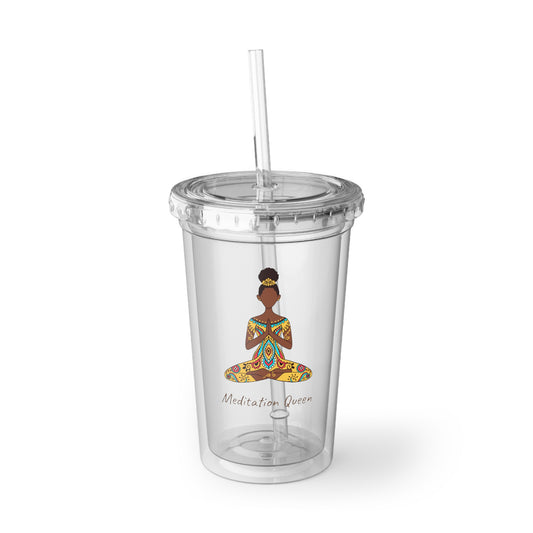 Acrylic Cup - Meditation Queen