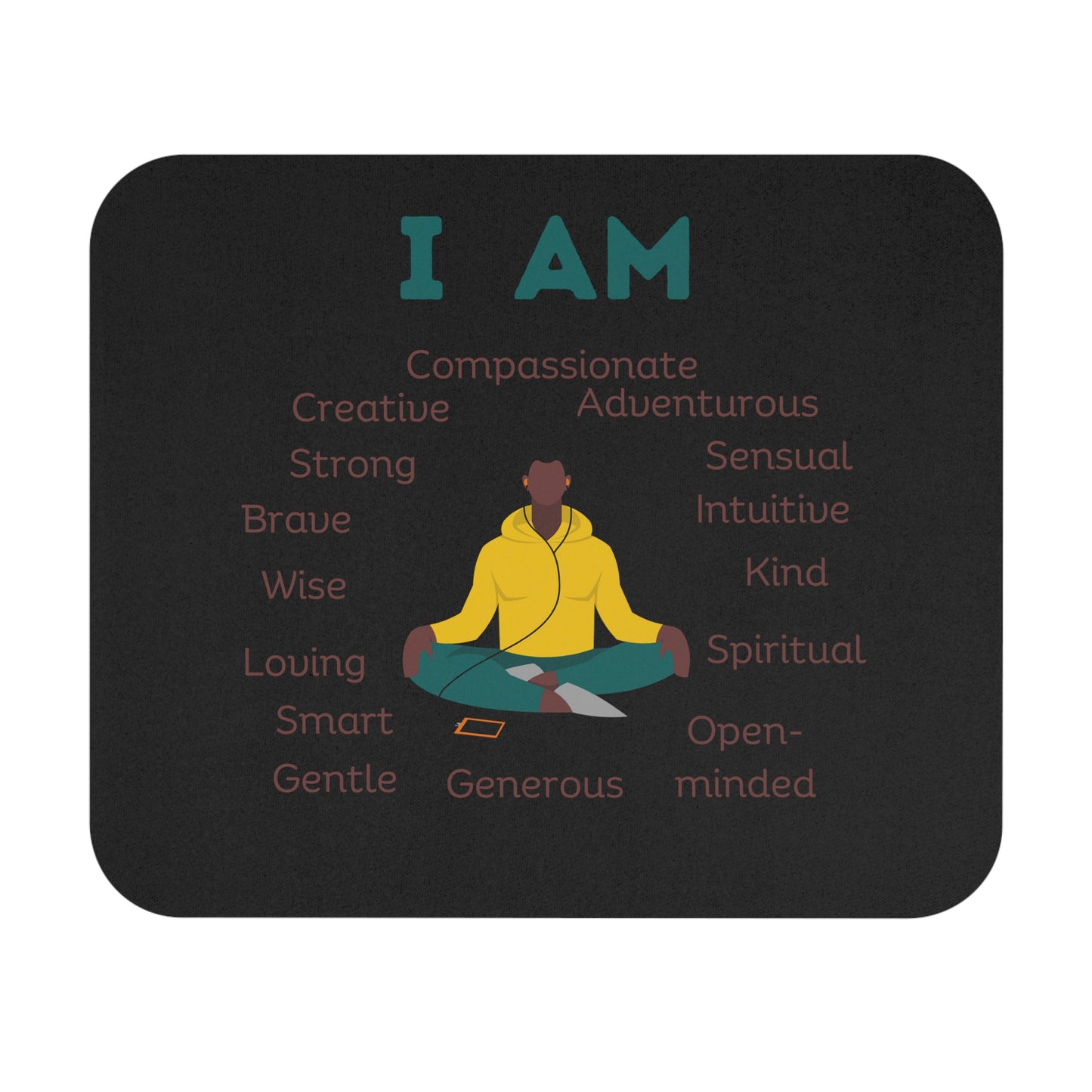 Mouse Pad (Rectangle) - I am - black man