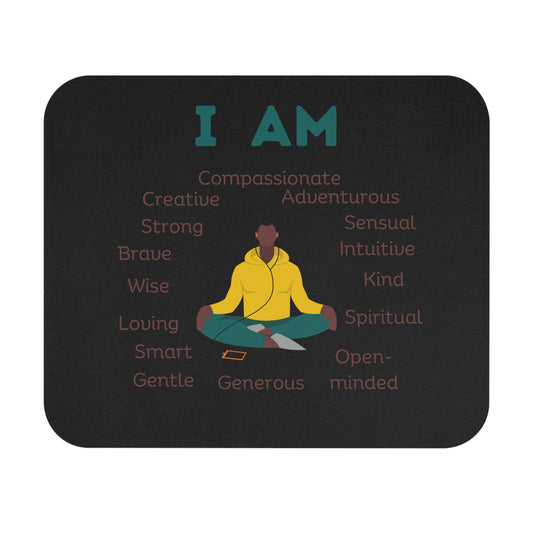 Mouse Pad (Rectangle) - I am - black man