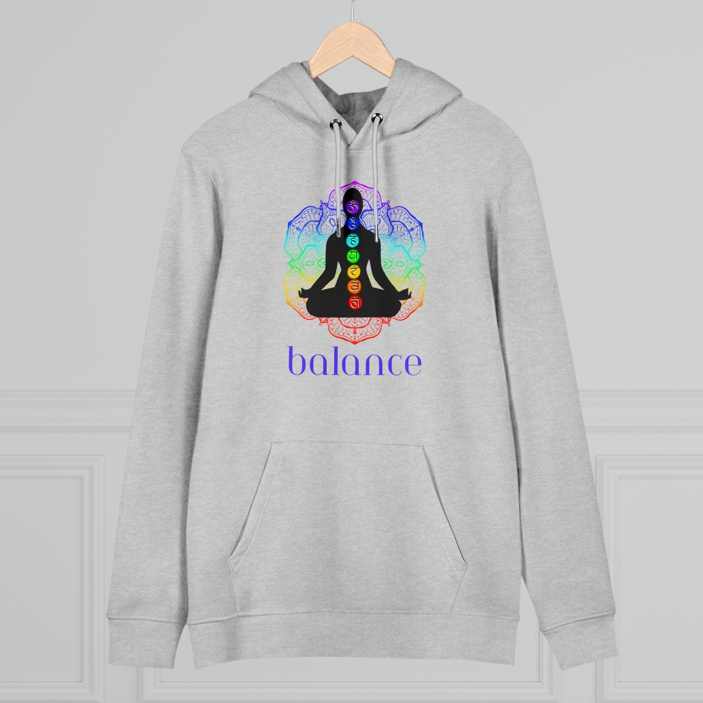 Eco-friendly Unisex Cruiser Hoodie - chakra lotus - balance