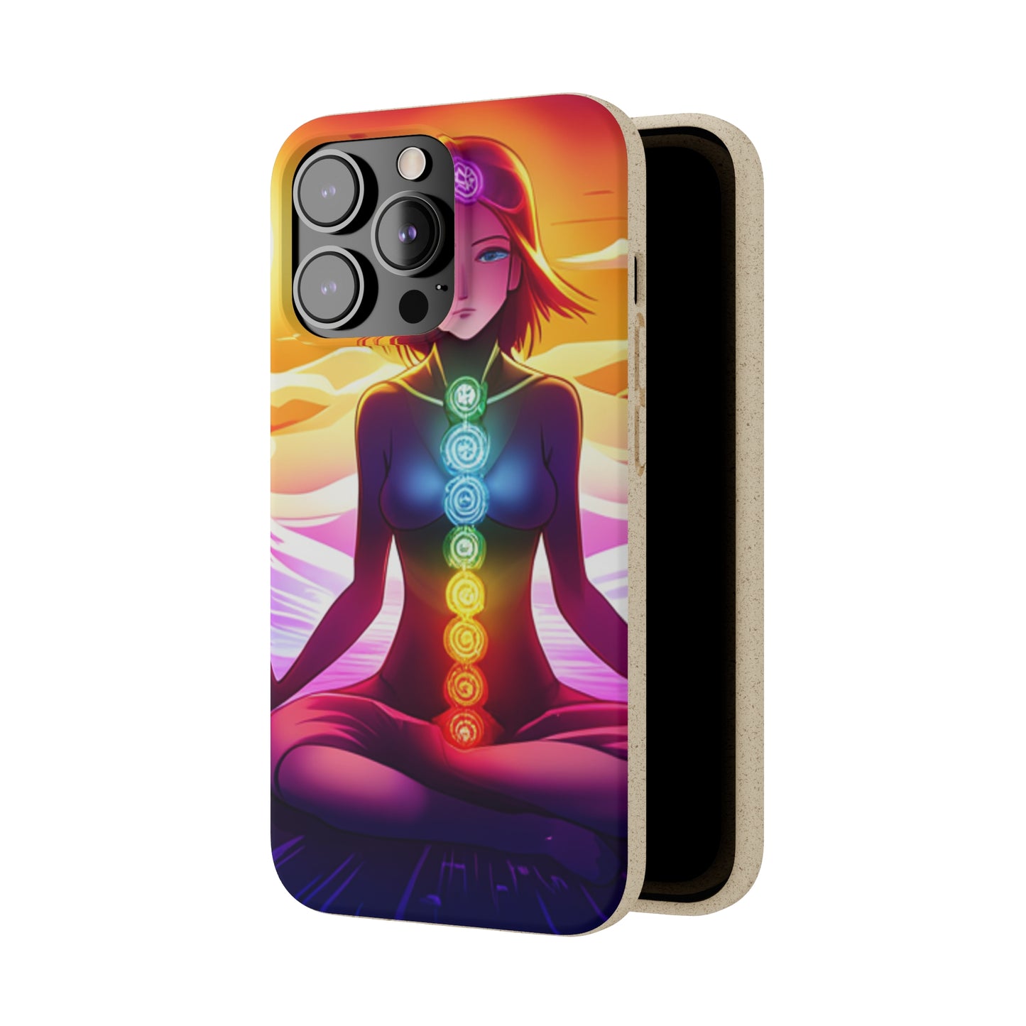 Biodegradable Phone Cases - Anime meditating woman