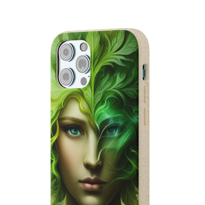 Biodegradable Phone Cases - Green Woman - Spring - Rebirth