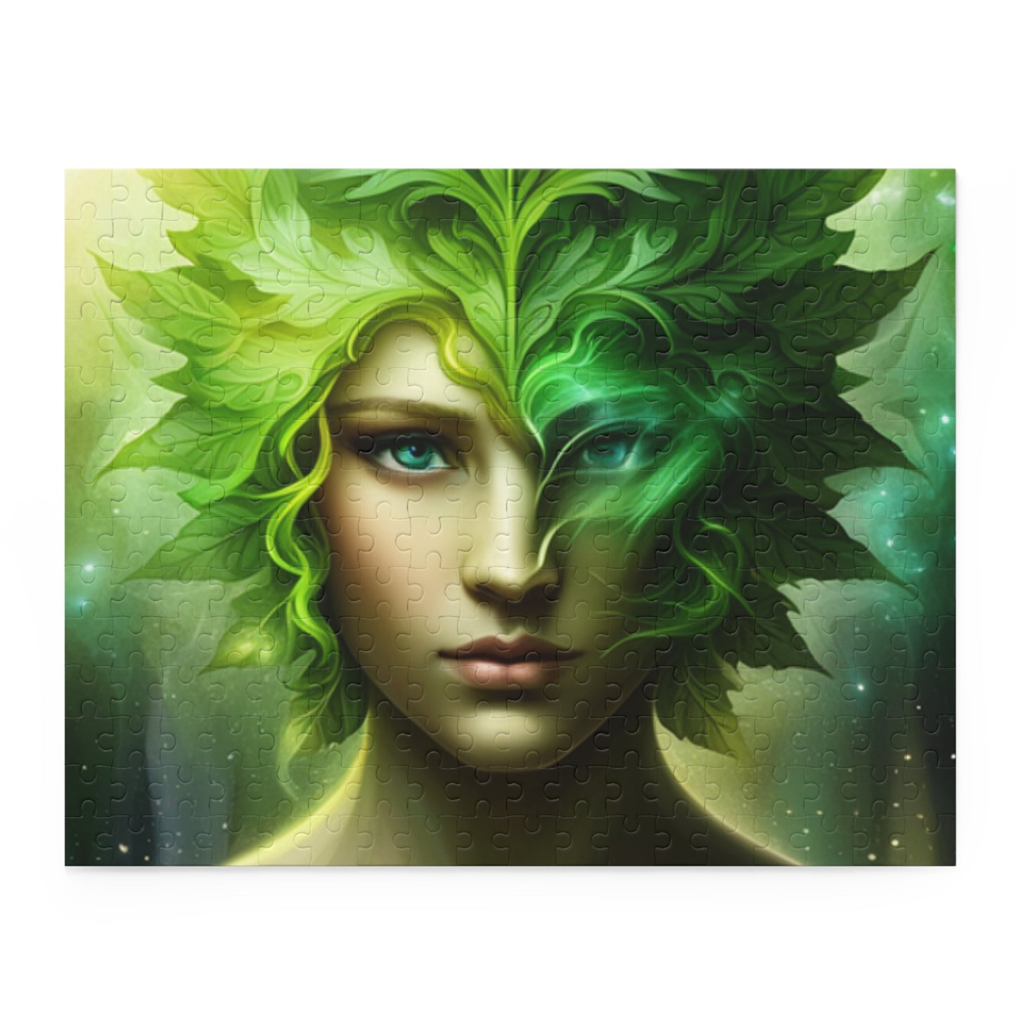 Puzzle (120, 252, 500-Piece) - Green Woman