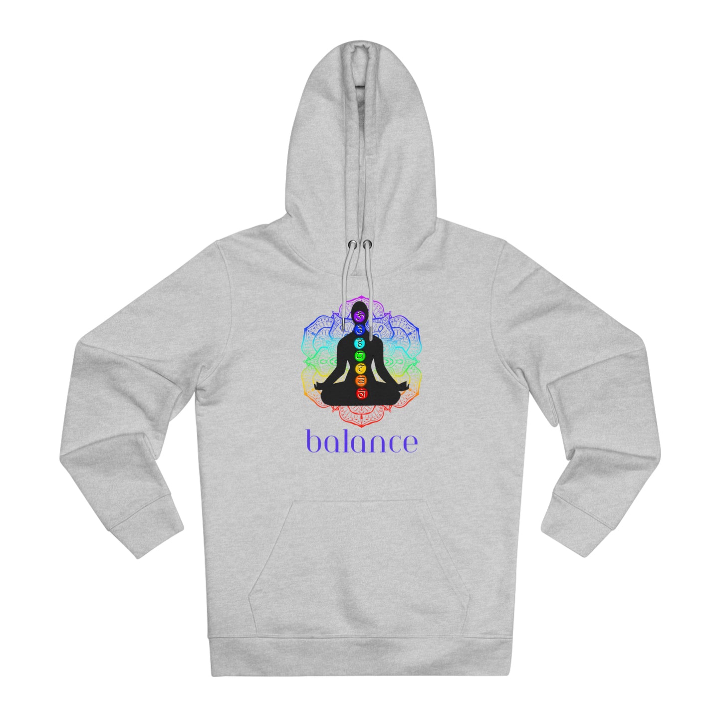 Eco-friendly Unisex Cruiser Hoodie - chakra lotus - balance