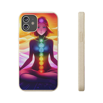 Biodegradable Phone Cases - Anime meditating woman
