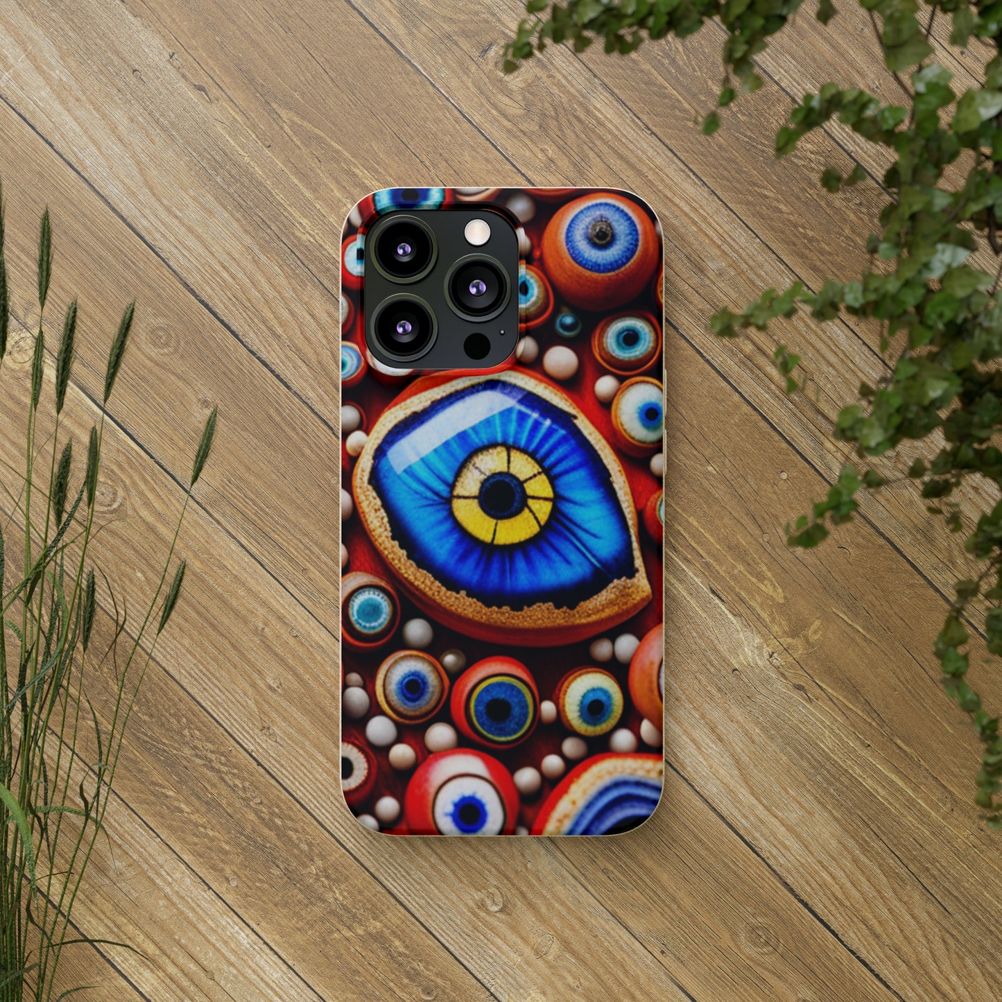 Biodegradable Phone Cases - Eye beads