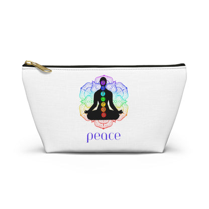 Accessory Pouch w T-bottom - Lotus Flower Chakra Figure