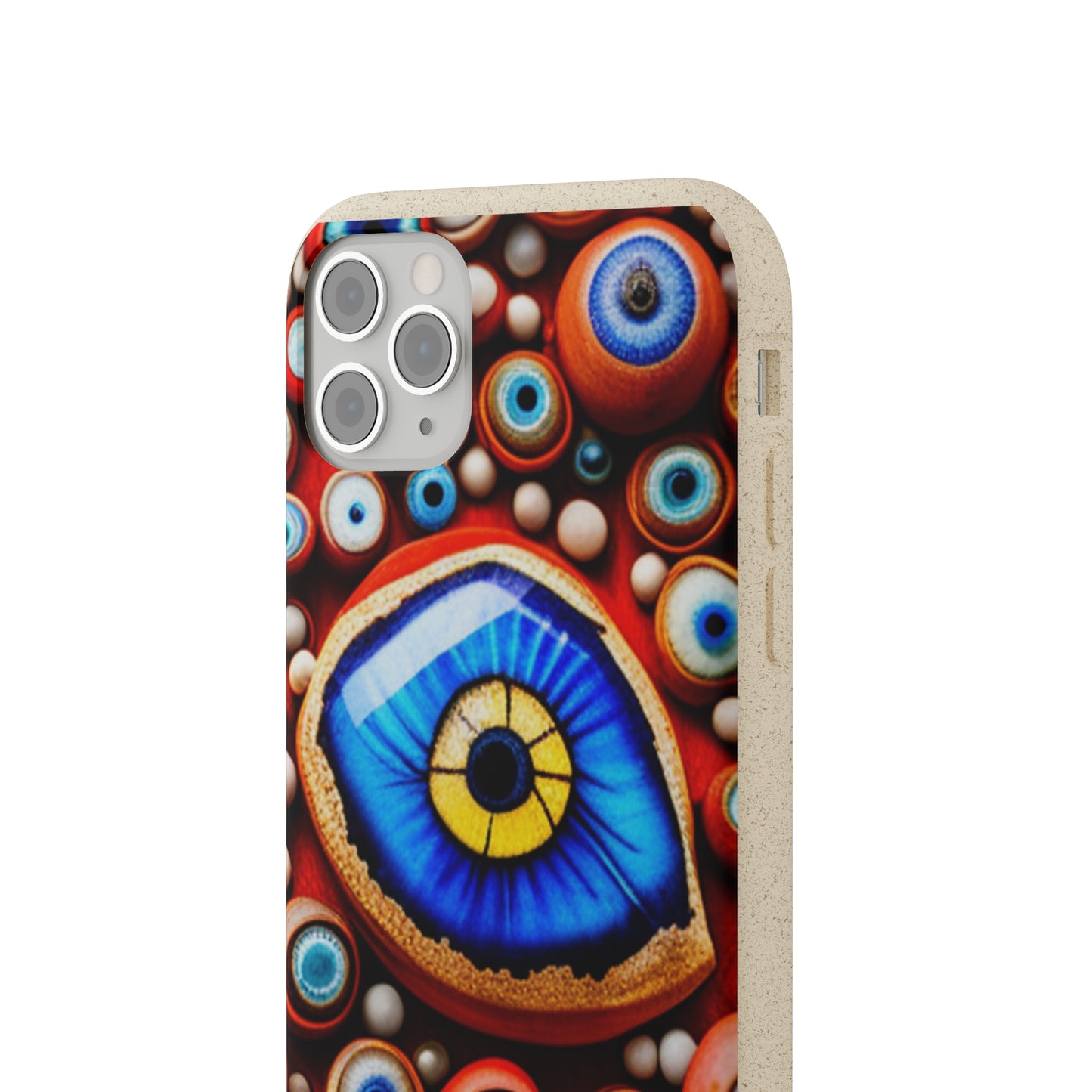 Biodegradable Phone Cases - Eye beads