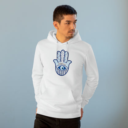 Eco-friendly Unisex Cruiser Hoodie - Hamsa hand of hope