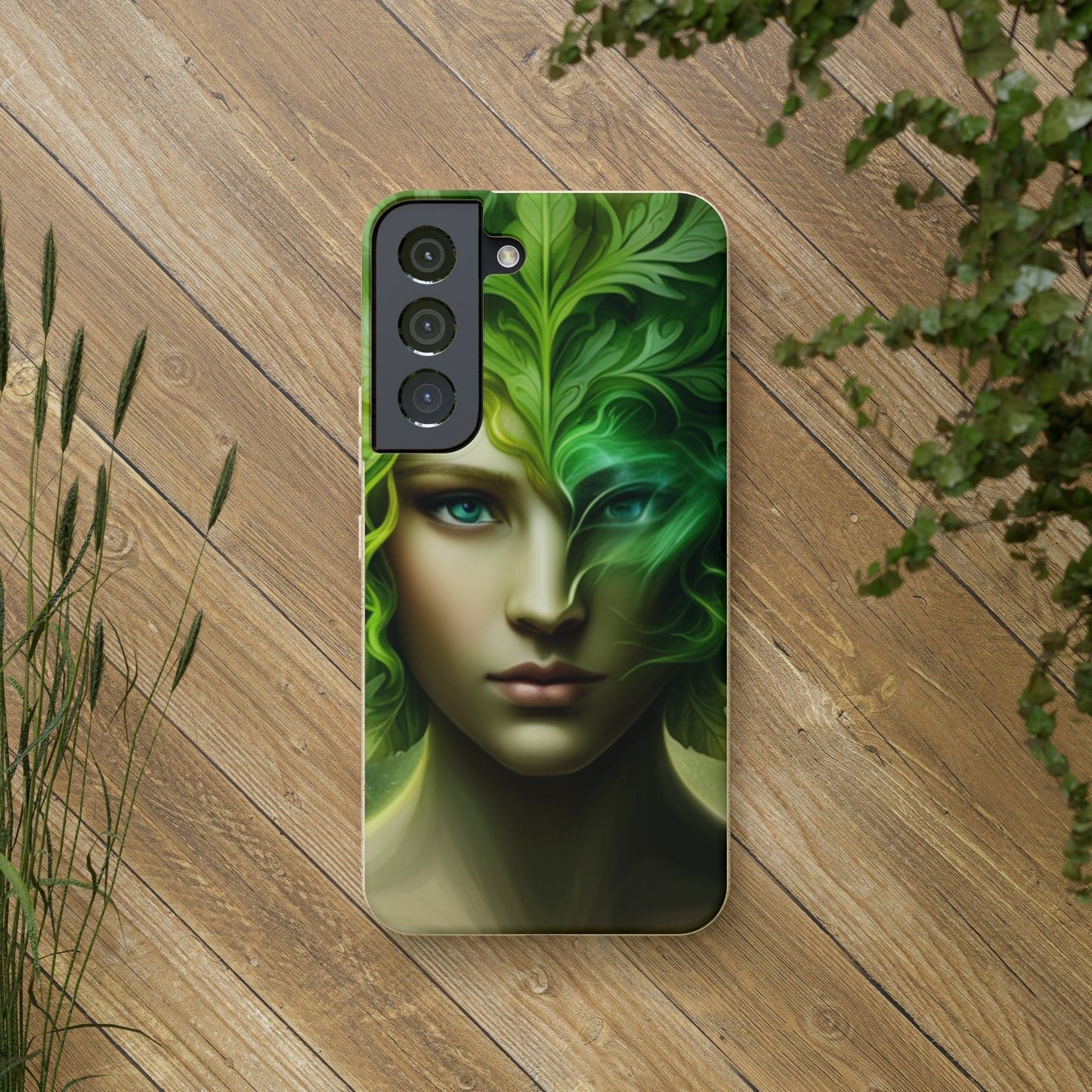 Biodegradable Phone Cases - Green Woman - Spring - Rebirth
