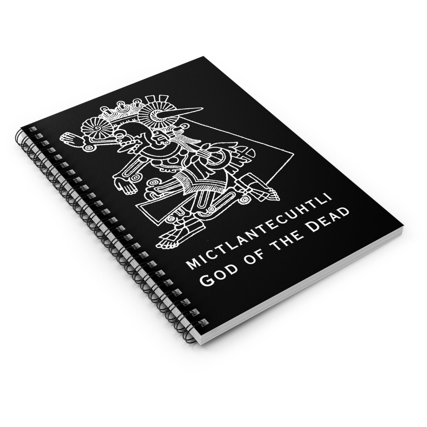 Spiral Notebook - Ruled Line - Mictlantecuhtli - God of the Dead
