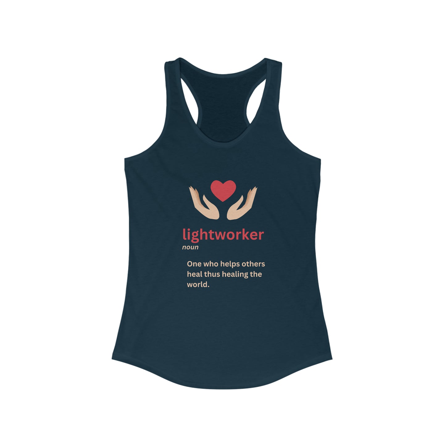 Women's Ideal Racerback Tank - Lightworker Definition