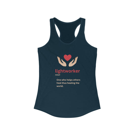 Women's Ideal Racerback Tank - Lightworker Definition