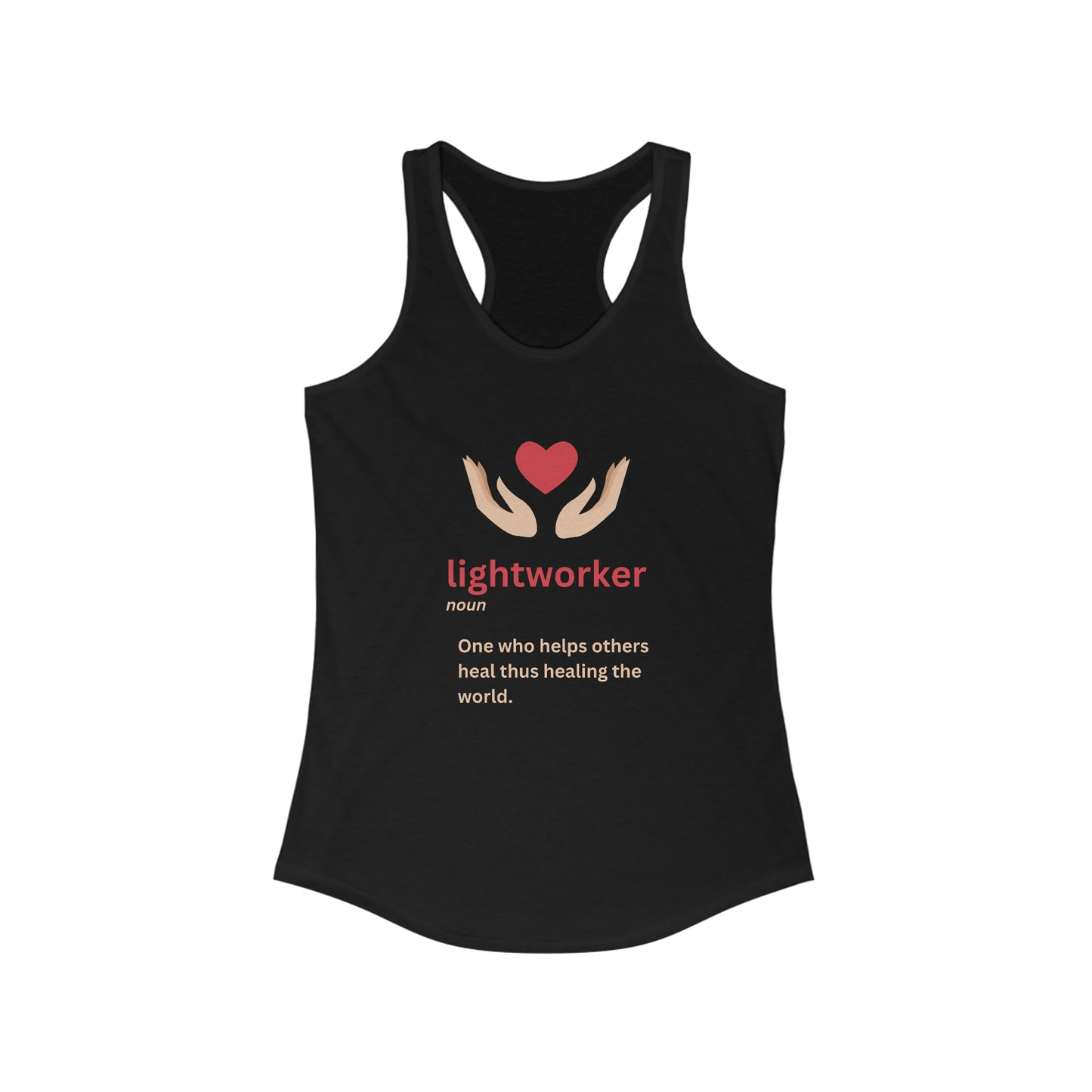 Women's Ideal Racerback Tank - Lightworker Definition