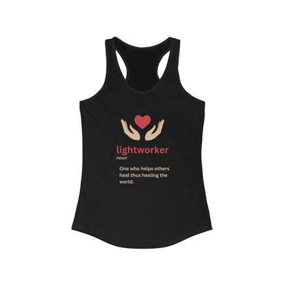 Women's Ideal Racerback Tank - Lightworker Definition