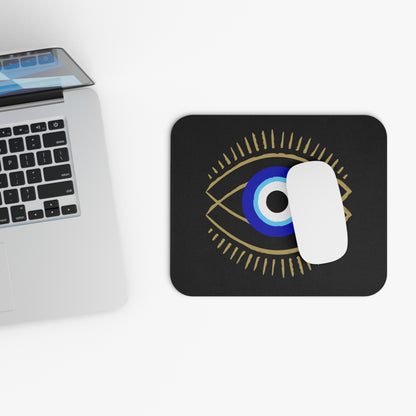 Mouse Pad (Rectangle) - Double Evil Eye - Ancient Symbol of Protection