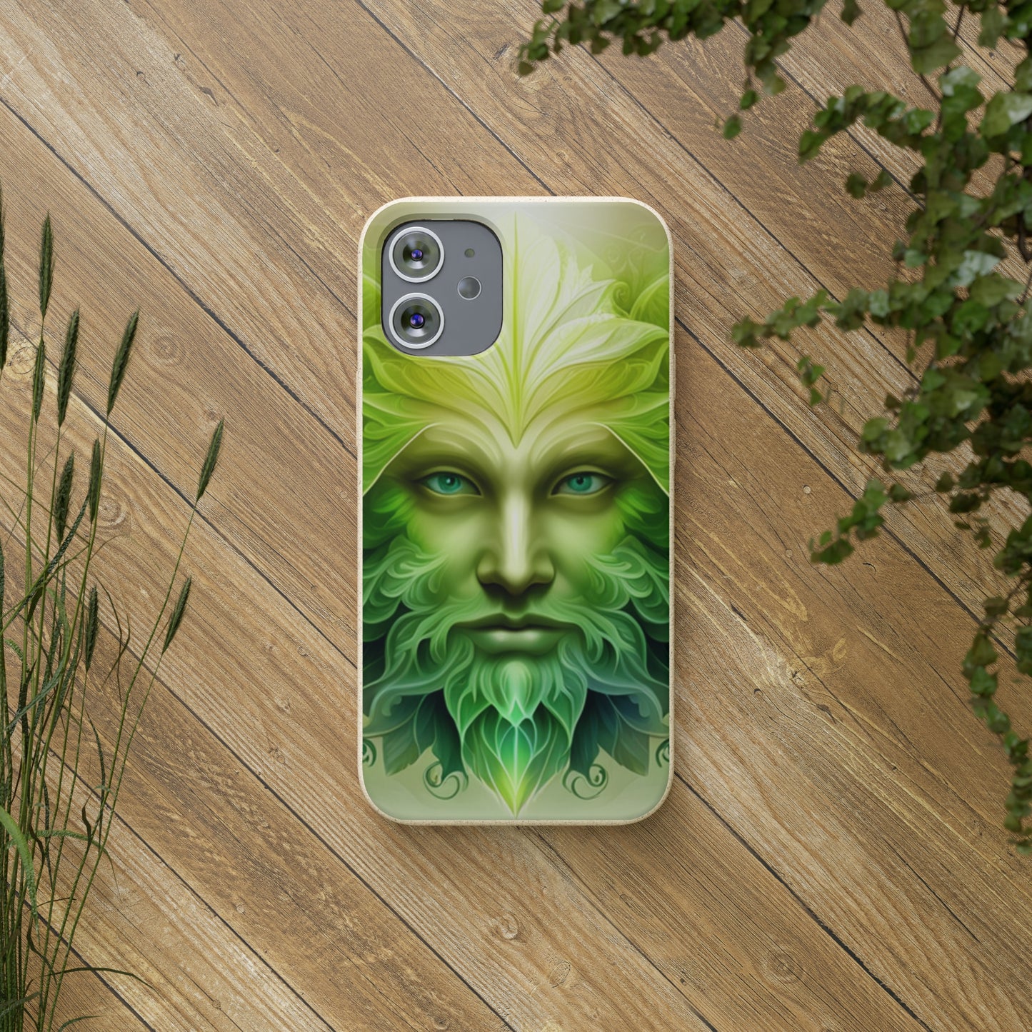 Biodegradable Phone Cases - Green Man - Spring - Rebirth