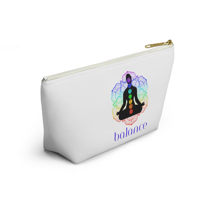Accessory Pouch w T-bottom - Lotus Flower Chakra Figure