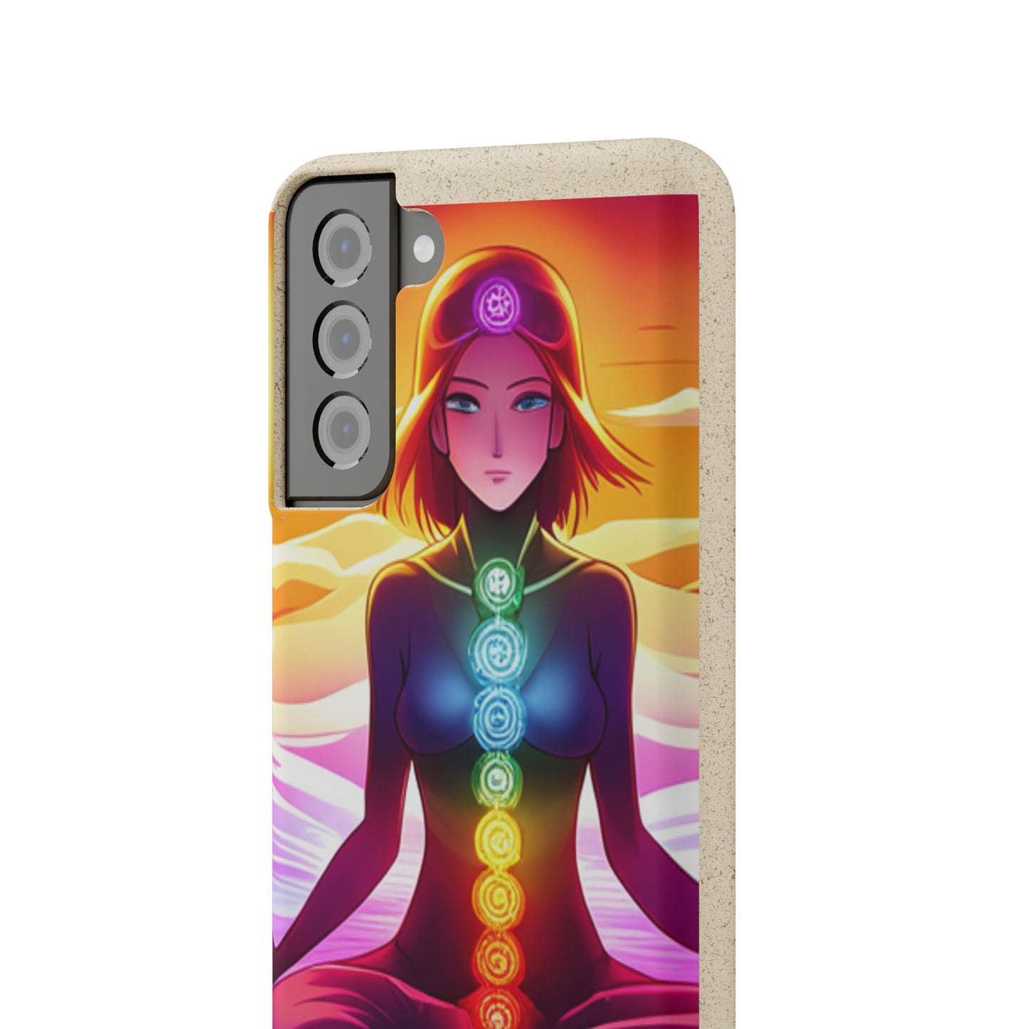 Biodegradable Phone Cases - Anime meditating woman