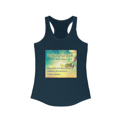 Women's Racerback Tank - Lightworker Sky Light