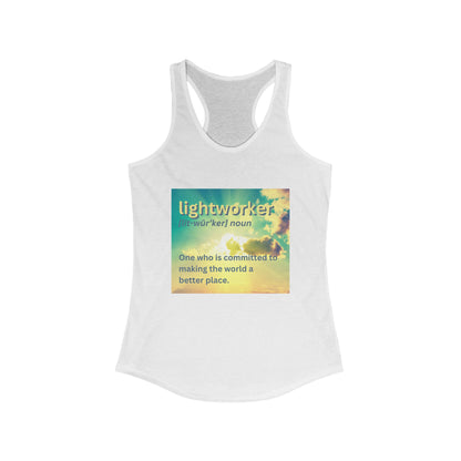 Women's Racerback Tank - Lightworker Sky Light