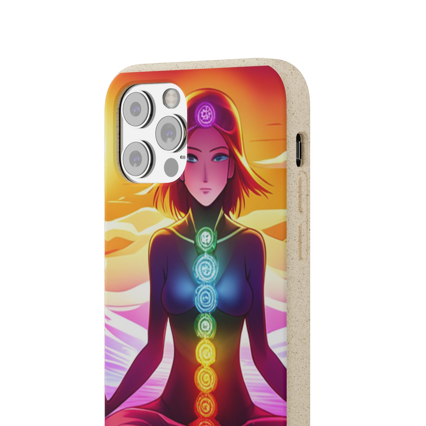 Biodegradable Phone Cases - Anime meditating woman