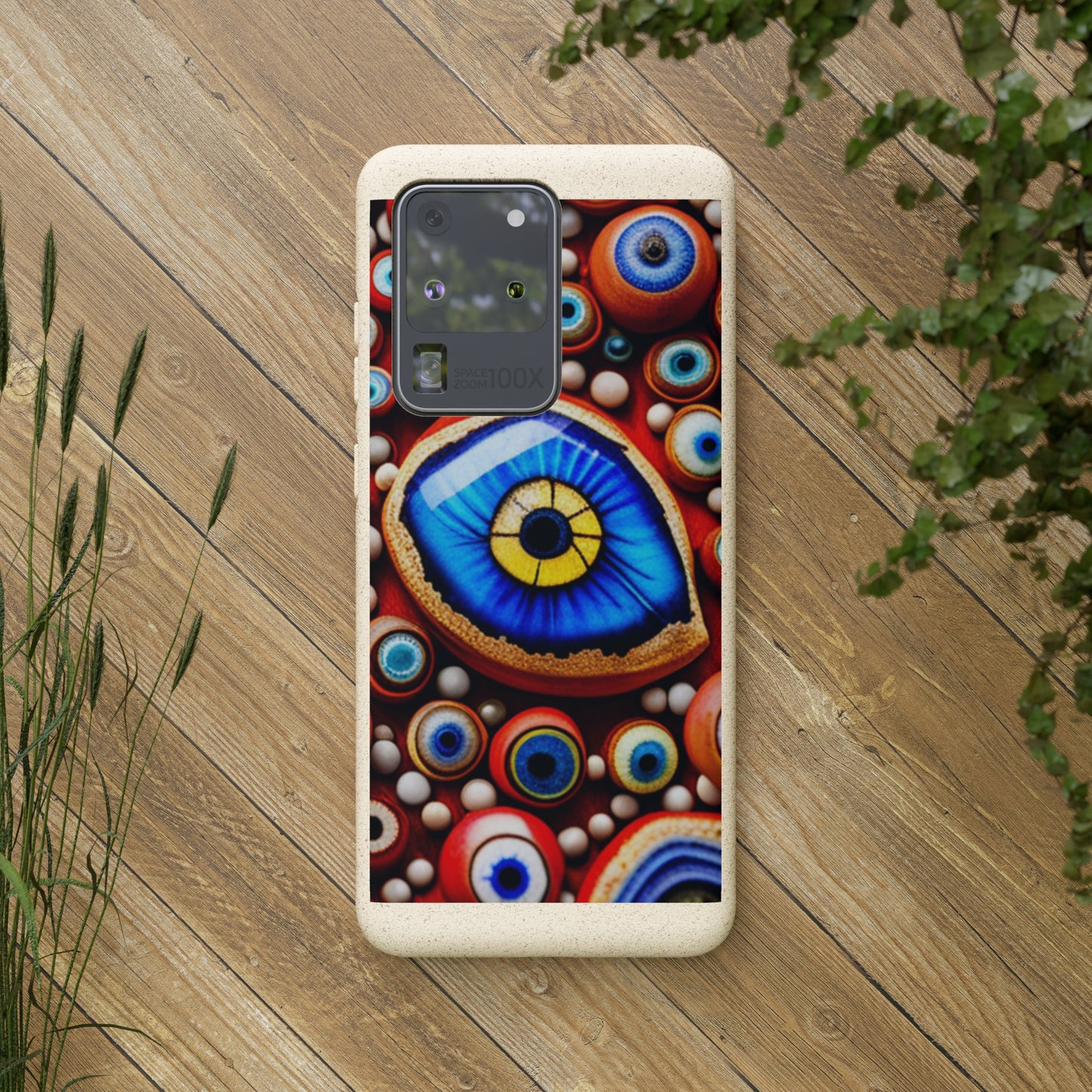 Biodegradable Phone Cases - Eye beads
