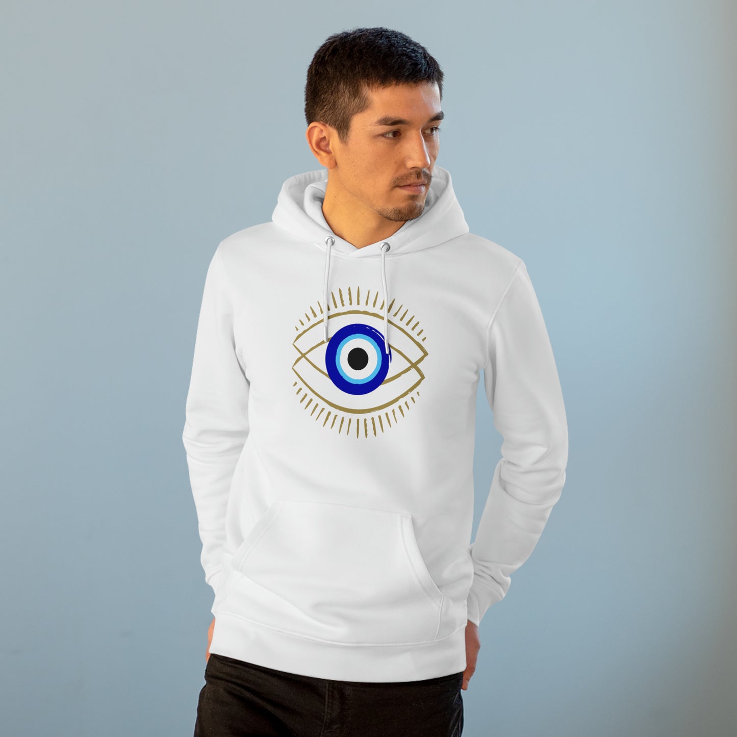 Eco-friendly Unisex Cruiser Hoodie - protective evil eye