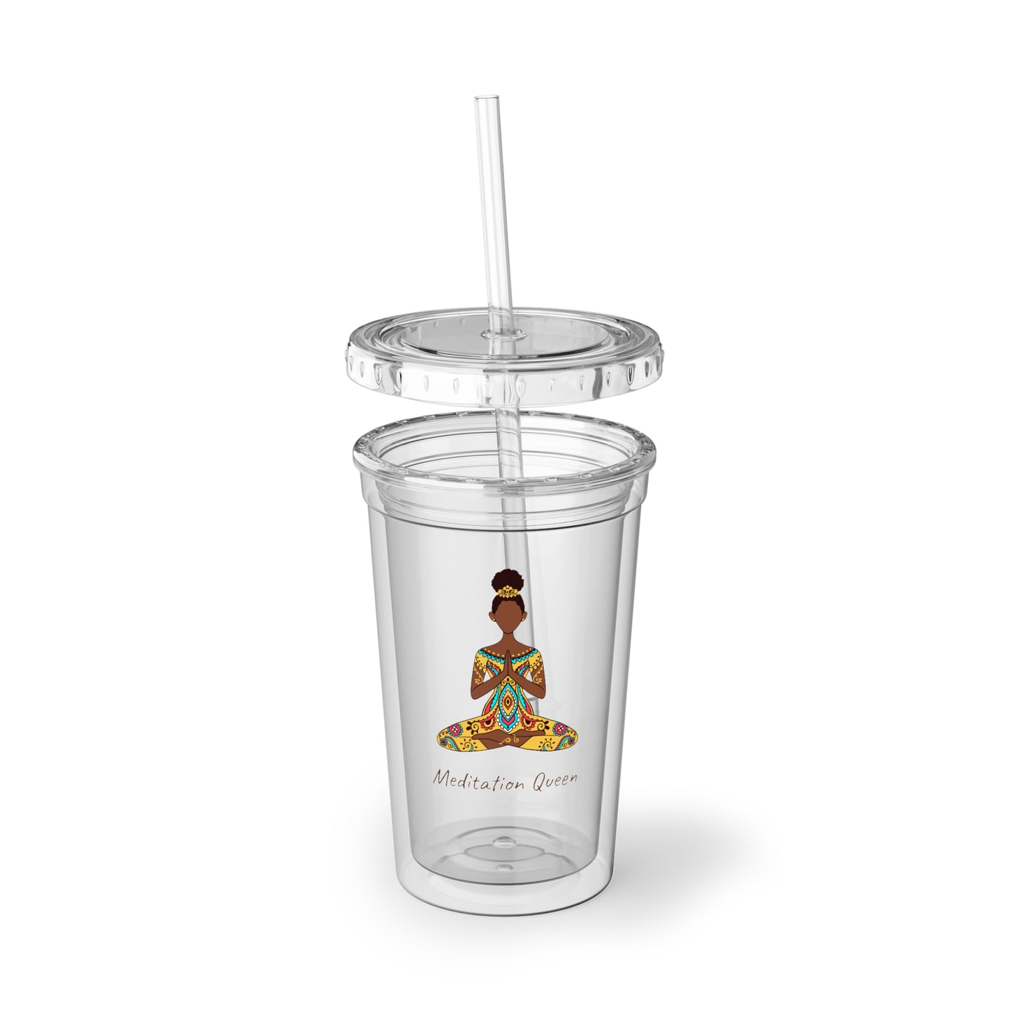 Acrylic Cup - Meditation Queen