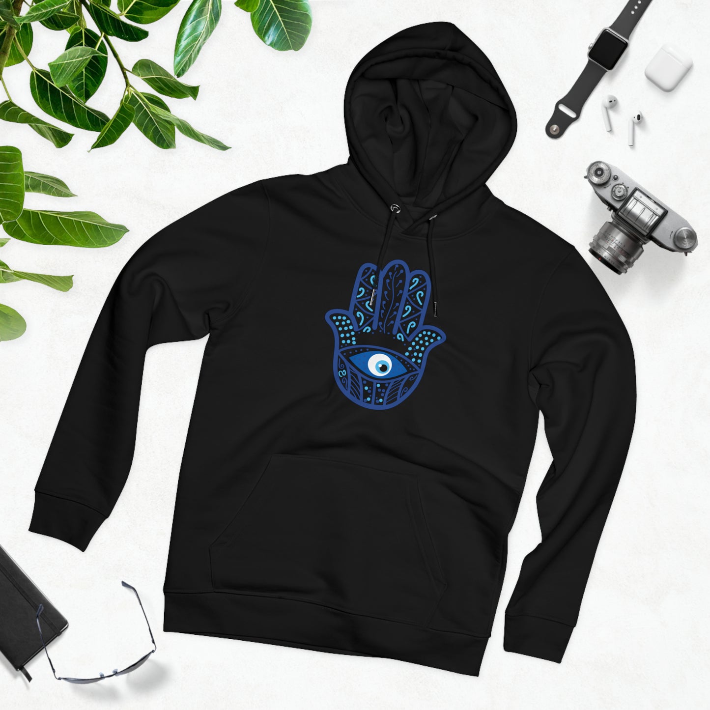 Eco-friendly Unisex Cruiser Hoodie - Hamsa hand of hope