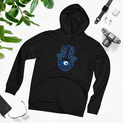Eco-friendly Unisex Cruiser Hoodie - Hamsa hand of hope