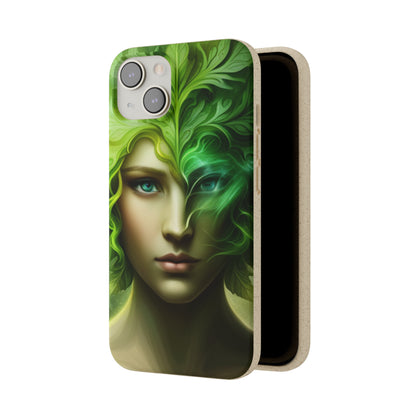 Biodegradable Phone Cases - Green Woman - Spring - Rebirth