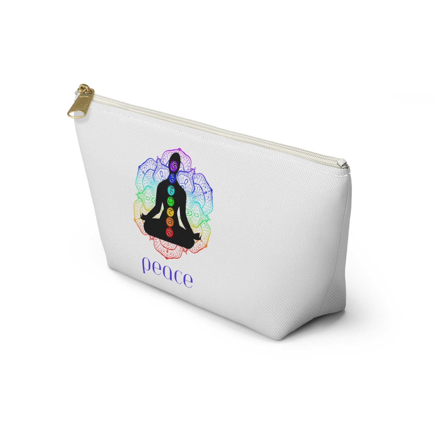 Accessory Pouch w T-bottom - Lotus Flower Chakra Figure