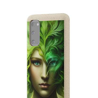 Biodegradable Phone Cases - Green Woman - Spring - Rebirth