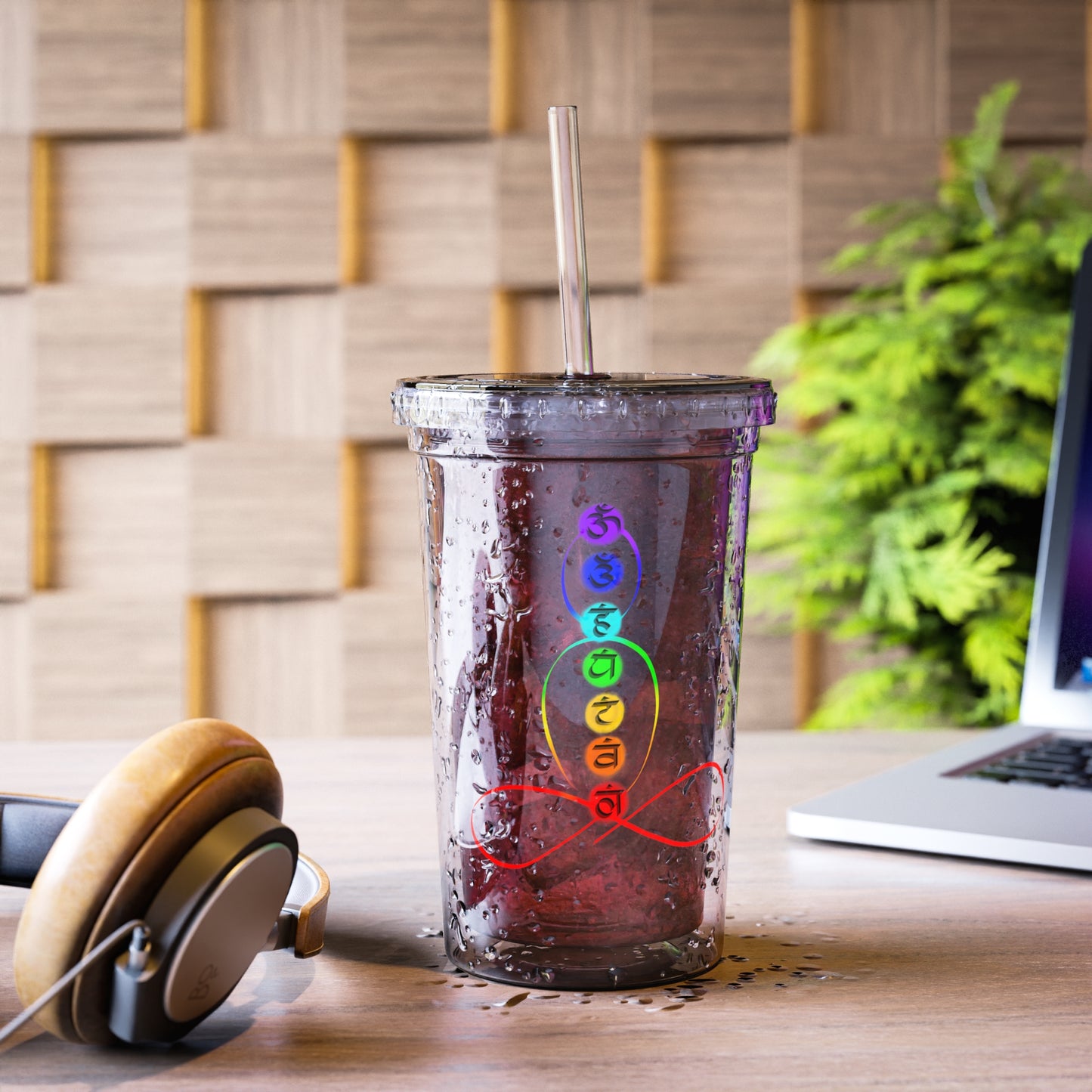 Acrylic Cup - Chakra over outlined body