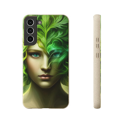 Biodegradable Phone Cases - Green Woman - Spring - Rebirth