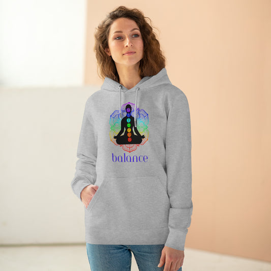 Eco-friendly Unisex Cruiser Hoodie - chakra lotus - balance