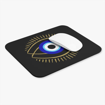 Mouse Pad (Rectangle) - Double Evil Eye - Ancient Symbol of Protection