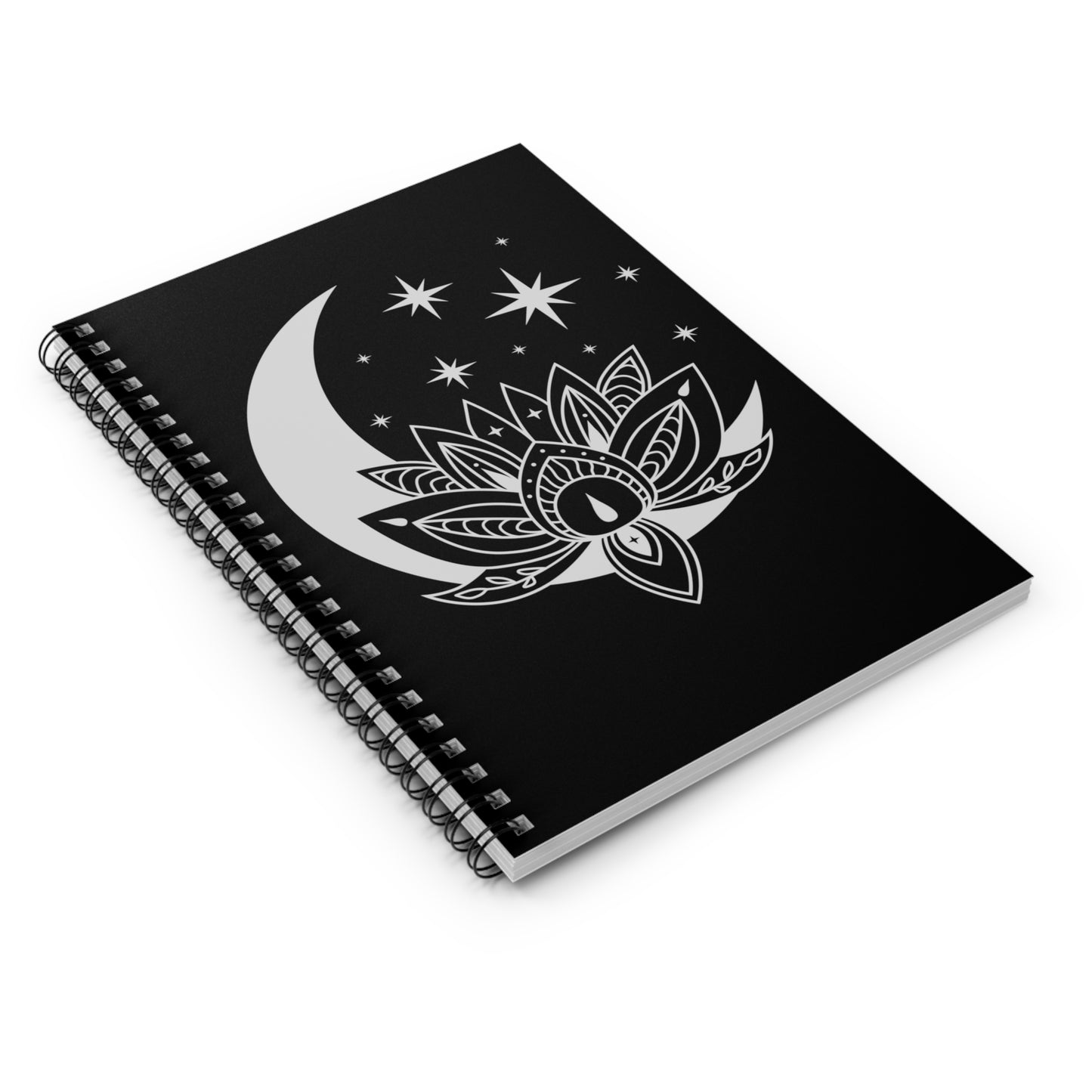 Spiral Notebook - Ruled Line - Lotus Moon
