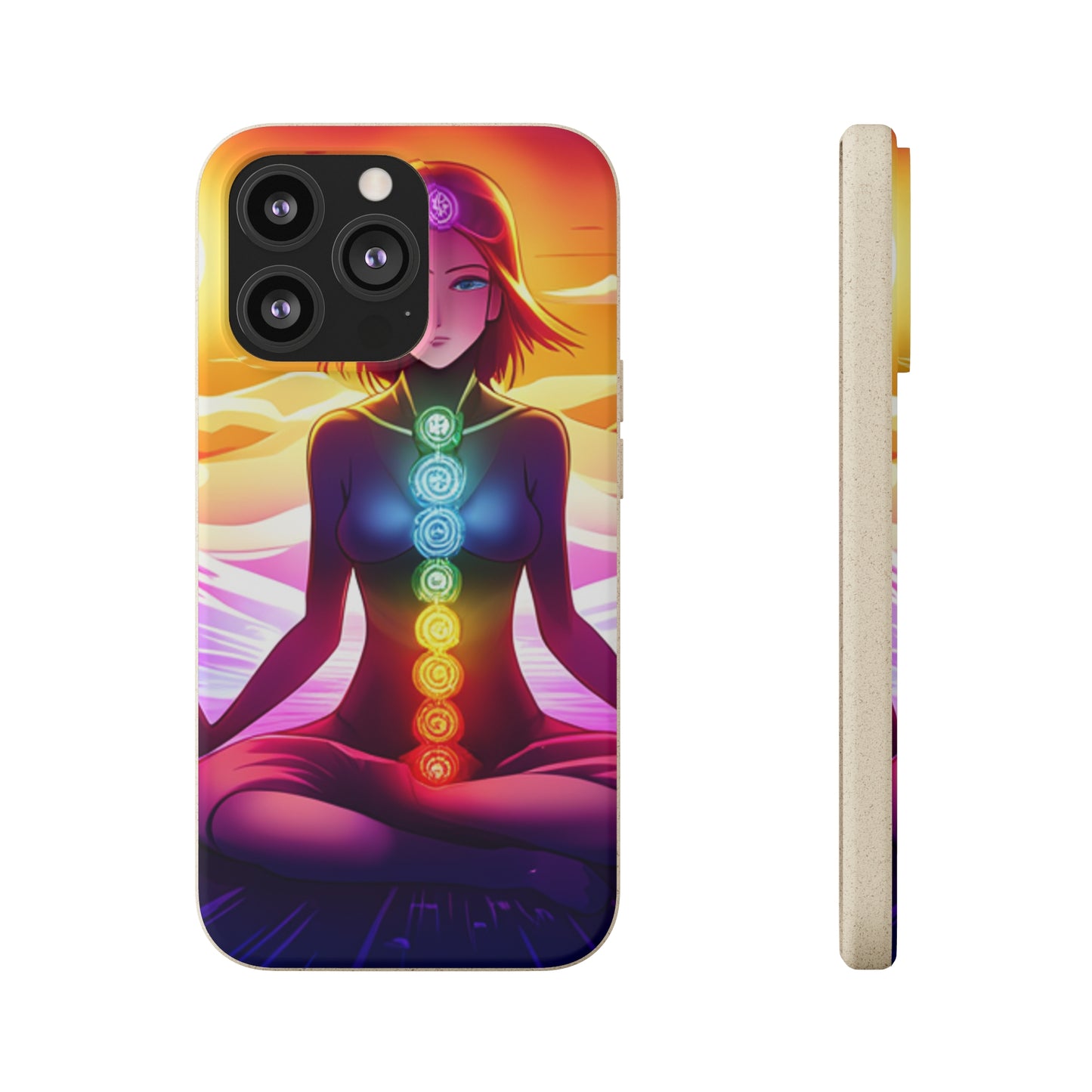 Biodegradable Phone Cases - Anime meditating woman