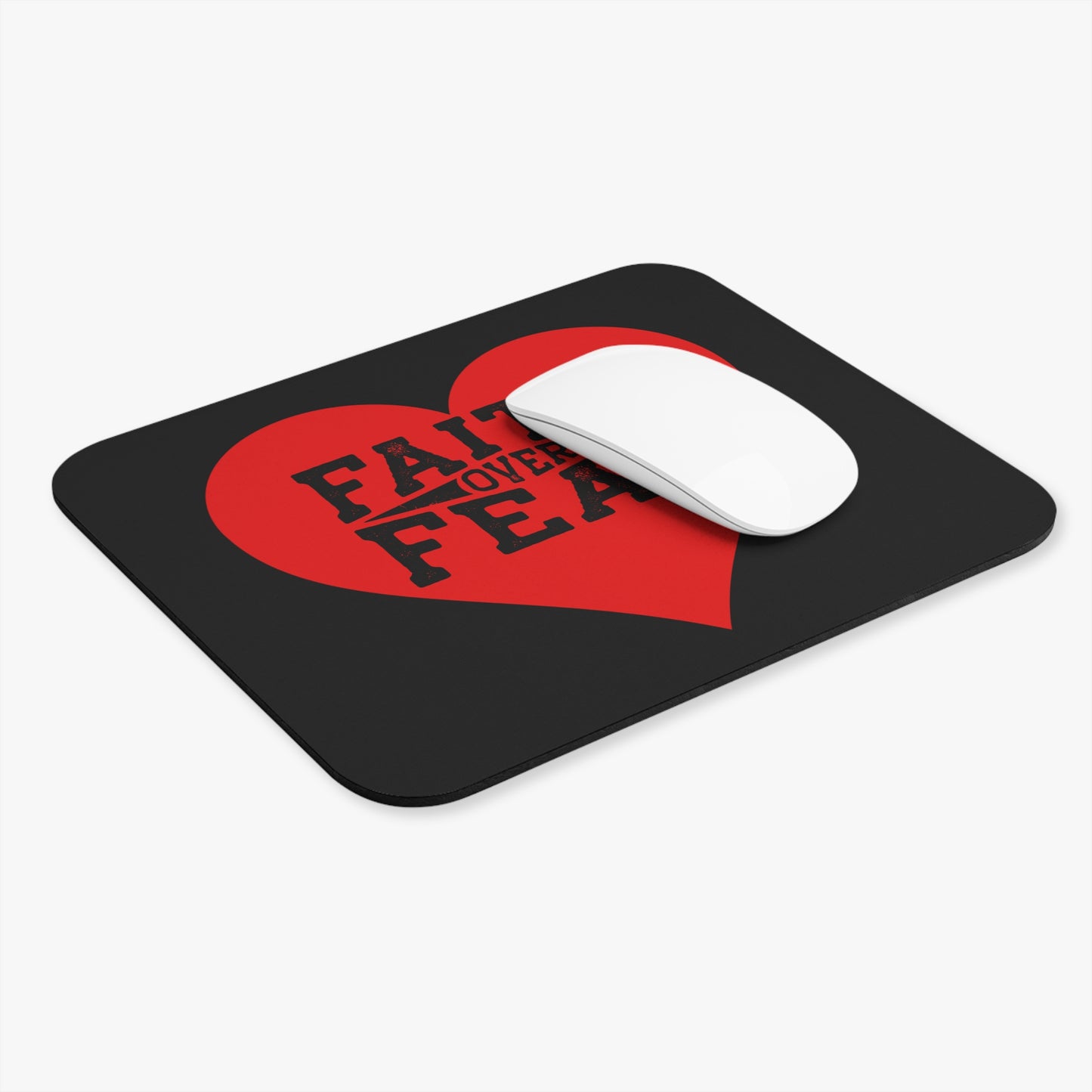 Mouse Pad (Rectangle) - Faith over Fear